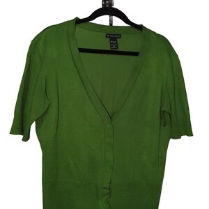New York & Company Green Cardigan
